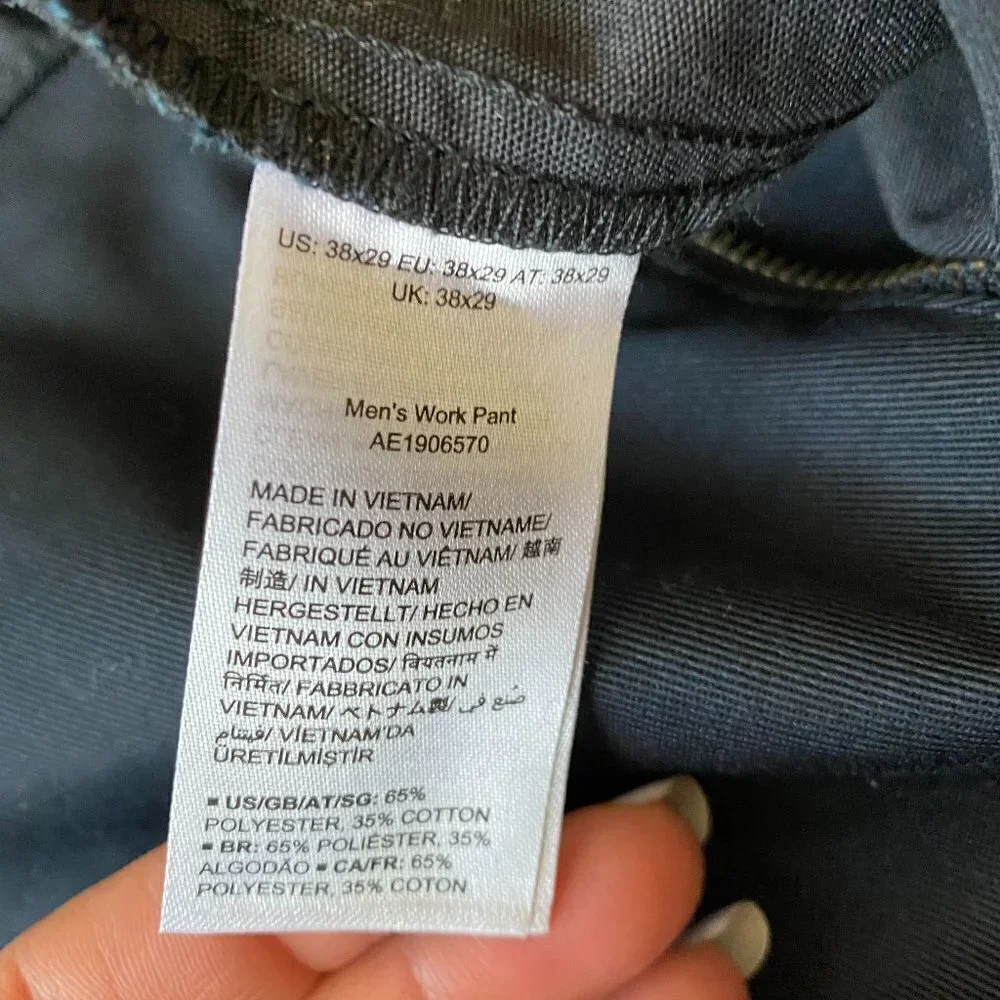 Amazon Essentials Black pants 38x29 classic fit